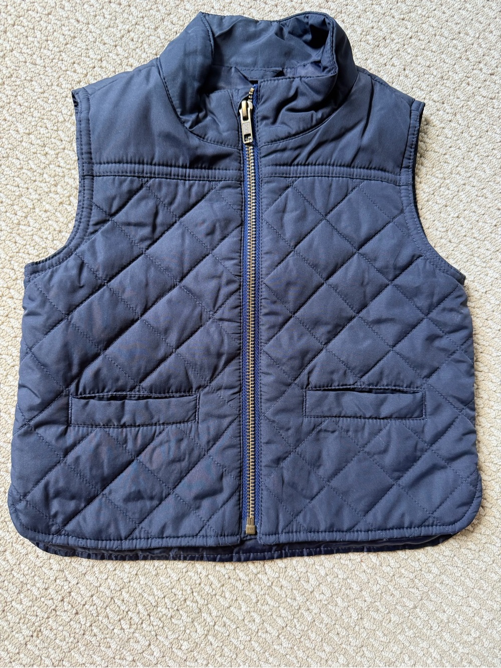 Crewcuts Navy Quilted Kids Vest